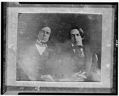[Nathaniel Ruggles Childs and Albert Childs, half-length portrait, facing front]