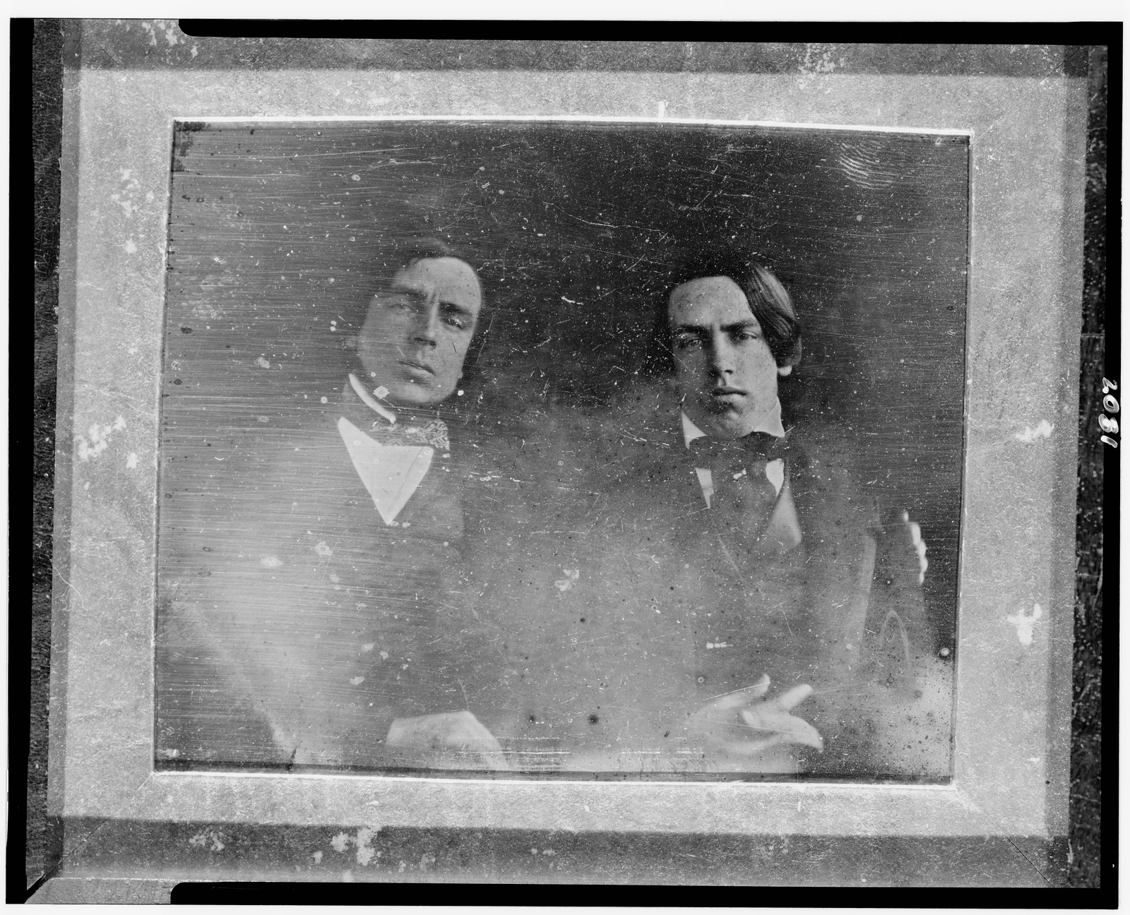 [Nathaniel Ruggles Childs and Albert Childs, half-length portrait, facing front], [1842 Nov. 25] — historic photograph