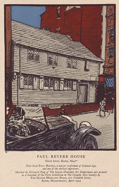 Paul Revere House, North Street, Boston, Massachusetts