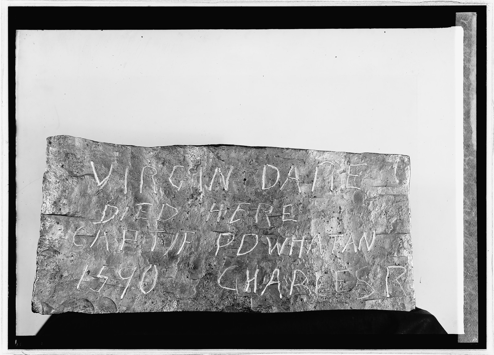 Virginia Dare marker, 1/5/24, [19]24 January 5. — historic photograph