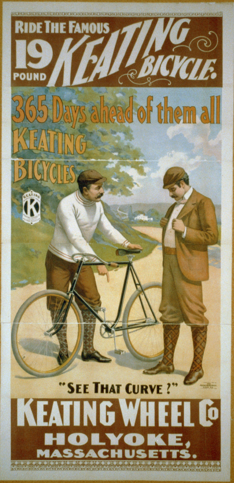 Keating Bicycle, 365 Days ahead of them all, [no date recorded on caption card] — vintage poster