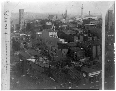 Metropolitan and Suburban Scenery, Baltimore, Md.: City of Baltimore, from Federal Hill