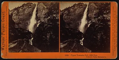 Upper Yosemite Fall 1600 feet Yosemite Valley Mariposa Co.