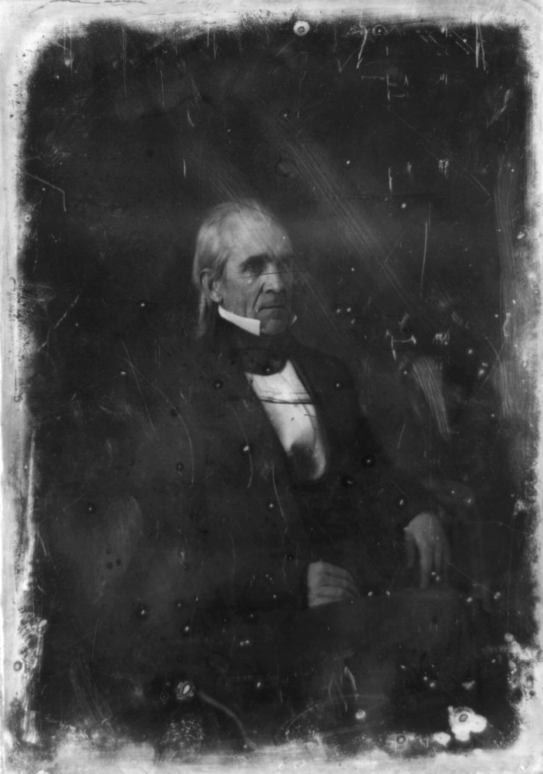 [James Knox Polk, three-quarter length portrait, three-quarters to the right, seated], [1849 Feb. 14] — historic photograph
