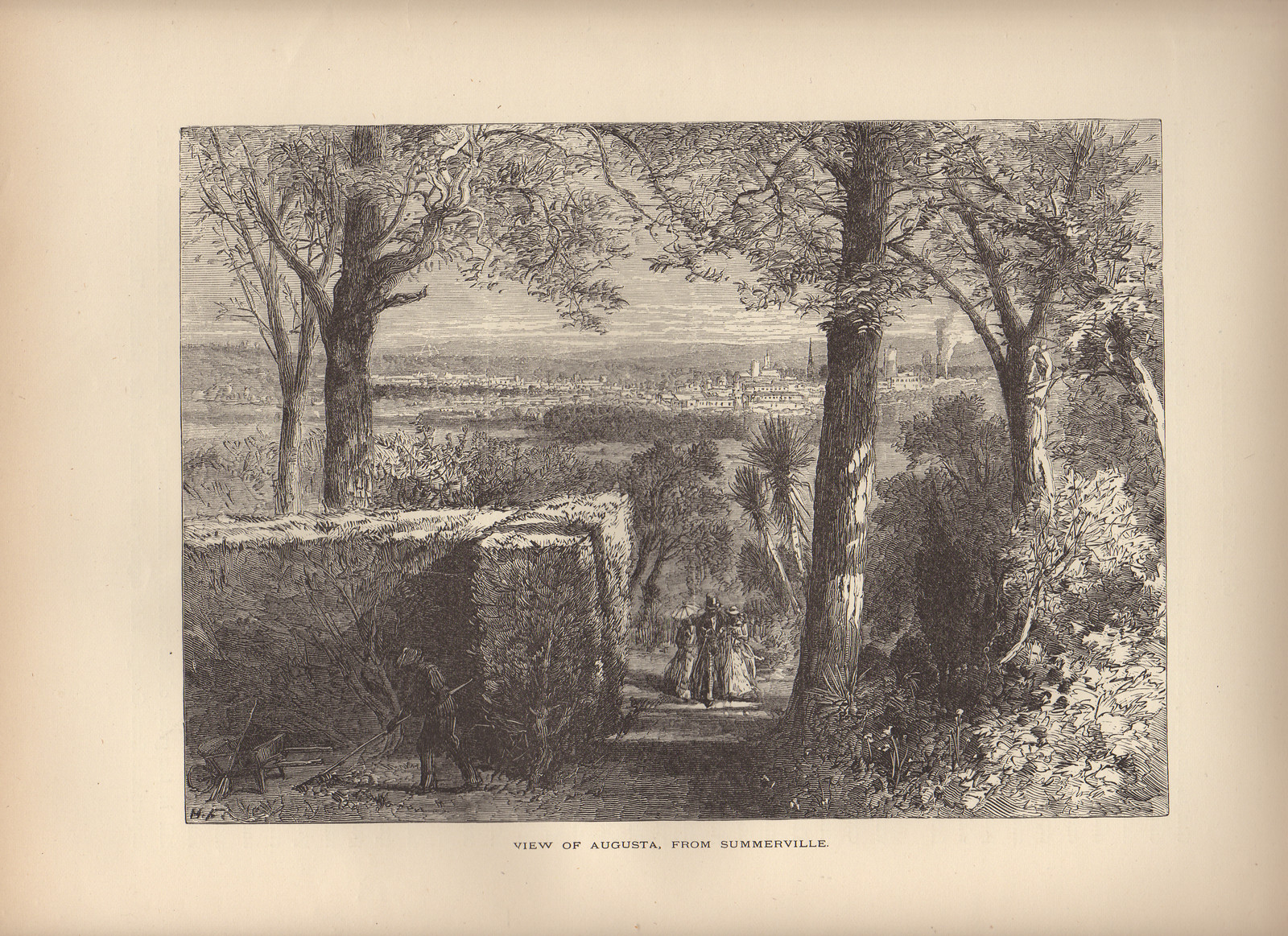 View of Augusta, from Summerville — historic image