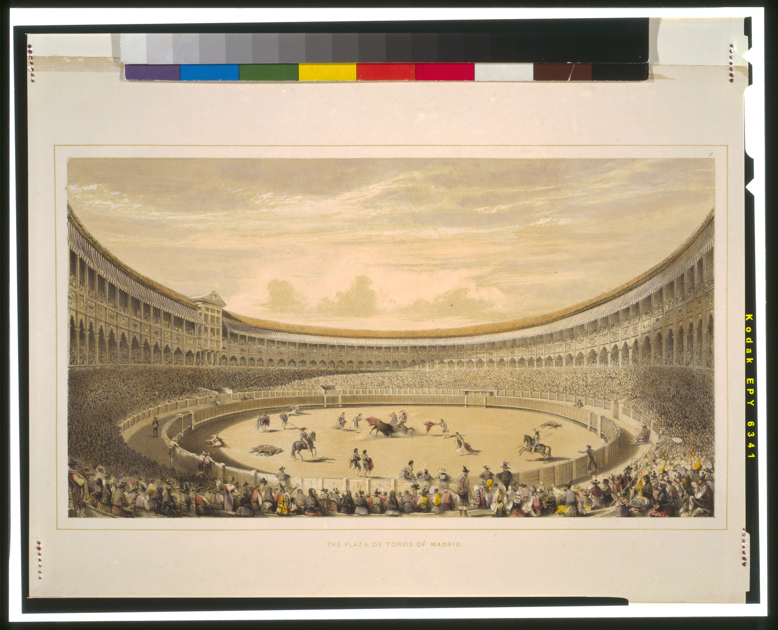 The plaza de toros of Madrid, [between 1860 and 1870] — antique lithograph