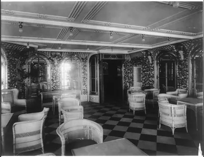 [The S.S. OLYMPIC, 1911: Palm Court]