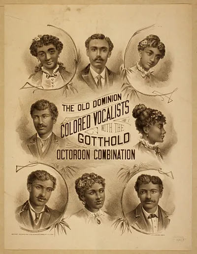 The Old Dominion Colored Vocalists with the Gotthold Octoroon Combination