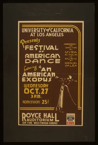 University of California at Los Angeles presents festival of American dance featuring