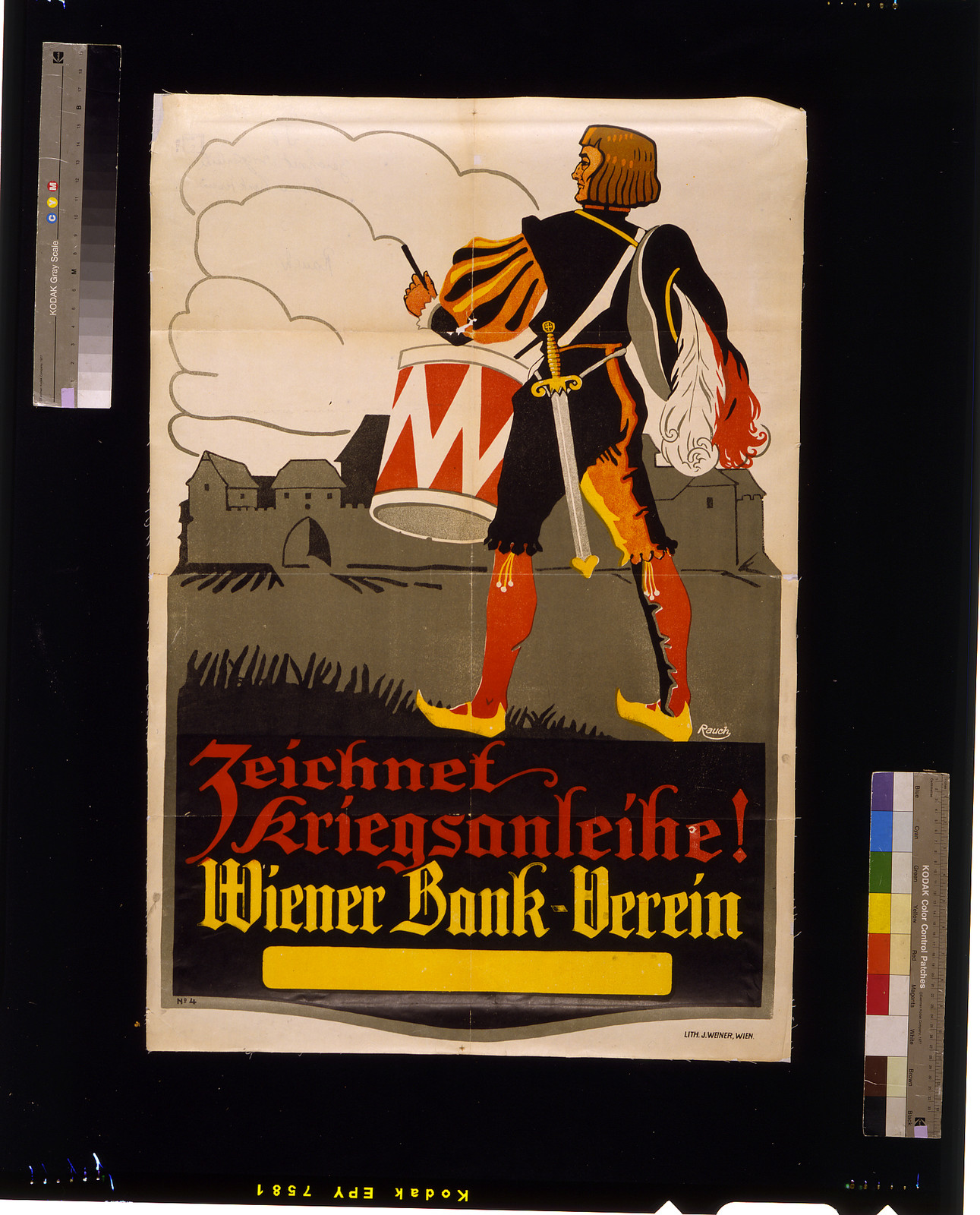 Zeichnet Kriegsanleihe, 1914 — historic image