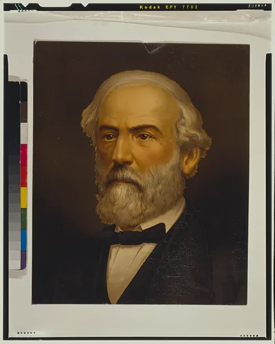 [Robert Edward Lee, head-and-shoulders portrait, facing left]