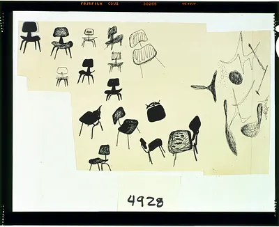 [Plywood chairs, sketches of various views]