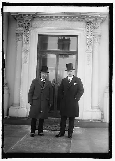 Dr. Enselio Ayala & J.B. Wright at W.H. [i.e., White House, Washington, D.C.], 1/29/25