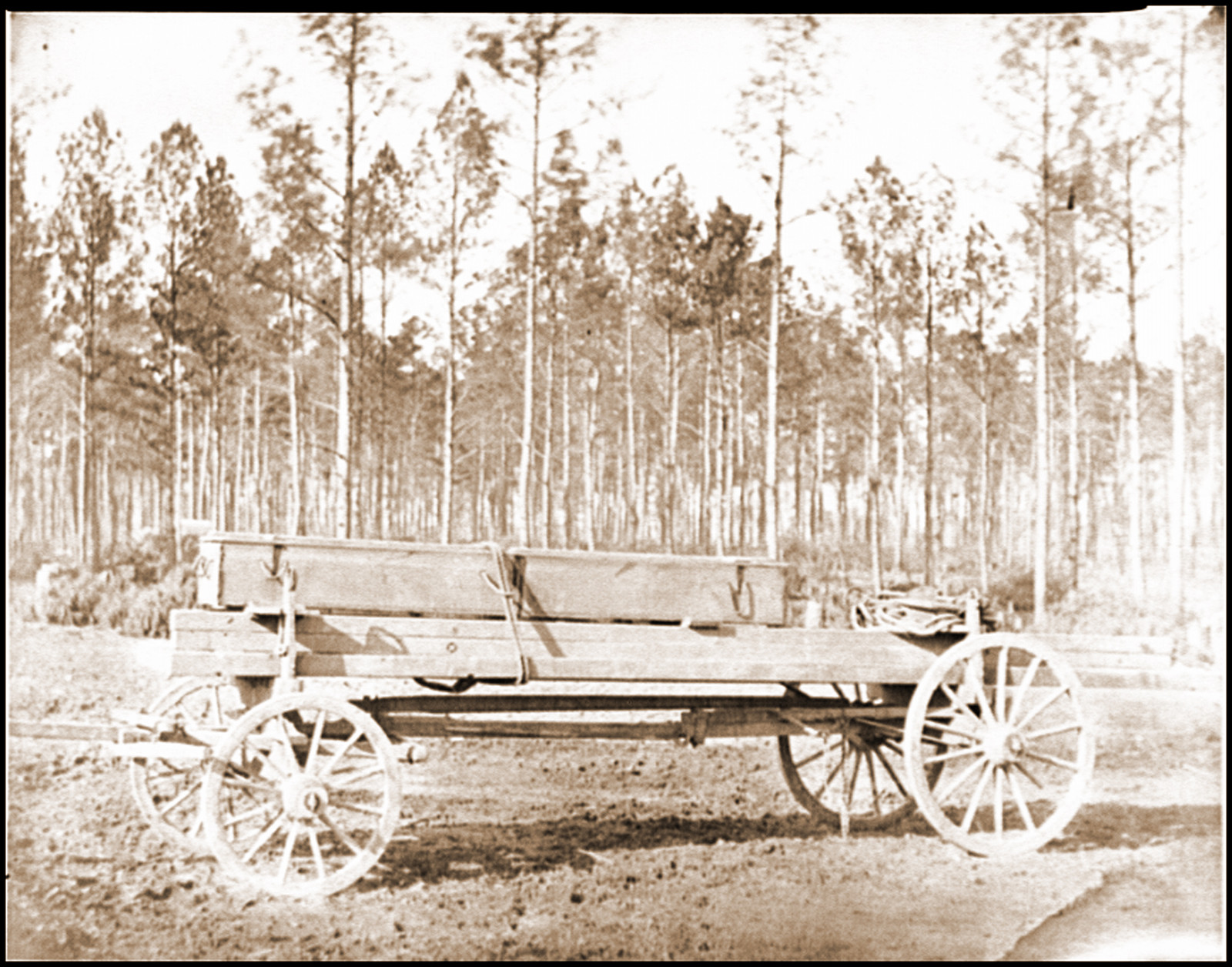Rappahannock Station Va. Pontoon wagon 50th New York Engineers, 1864 — historic photograph