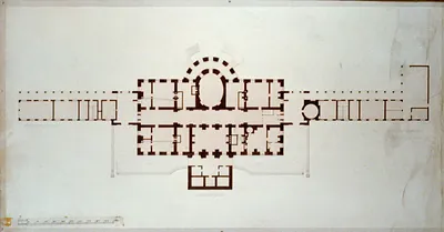 [The White House (Executive Mansion") D.C. Basement plan with area way]"