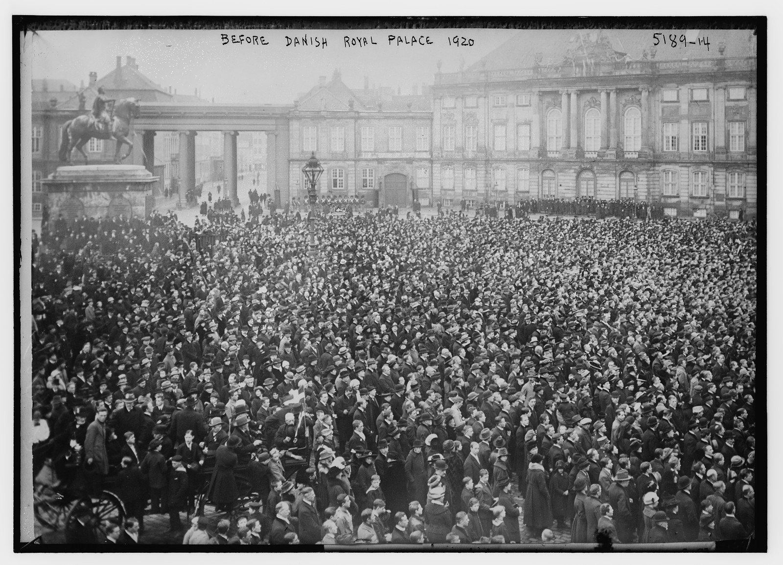 Before Danish Royal Palace, 1920, 1920 — historic photograph
