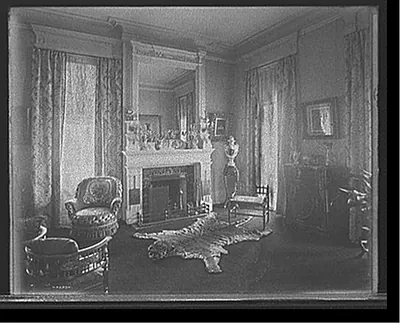 [Residence of Mrs. H.C. Parke, parlor, Detroit, Mich.]