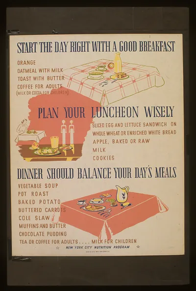 Start the day right with a good breakfast Plan your luncheon wisely (S) Dinner should b