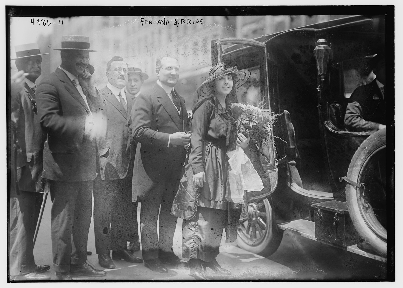 Fontana & bride, n/a — historic photograph