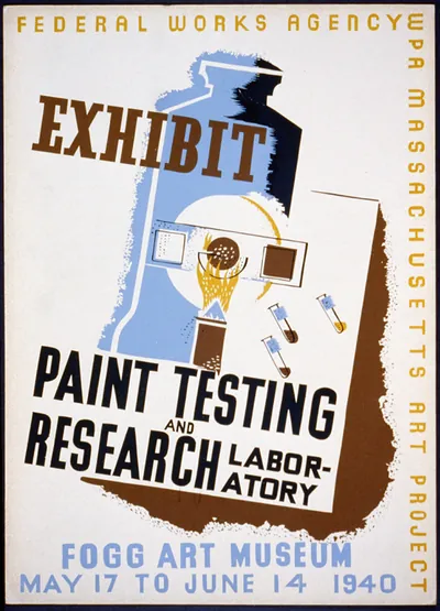 Exhibit Paint Testing and Research Laboratory WPA poster