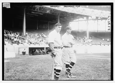 Doc Crandall & Fred Snodgrass, New York NL, at Polo Grounds, NY (baseball)