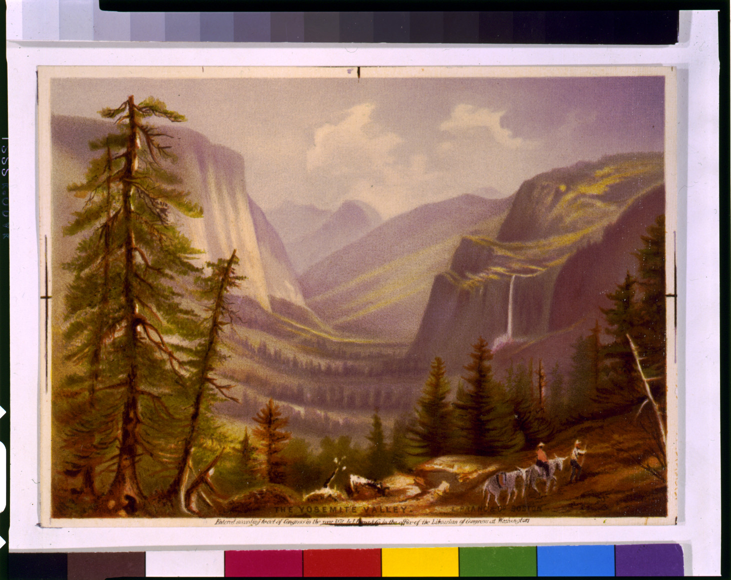 The Yosemite Valley / L. Prang & Co., Bost., c1871. — antique lithograph