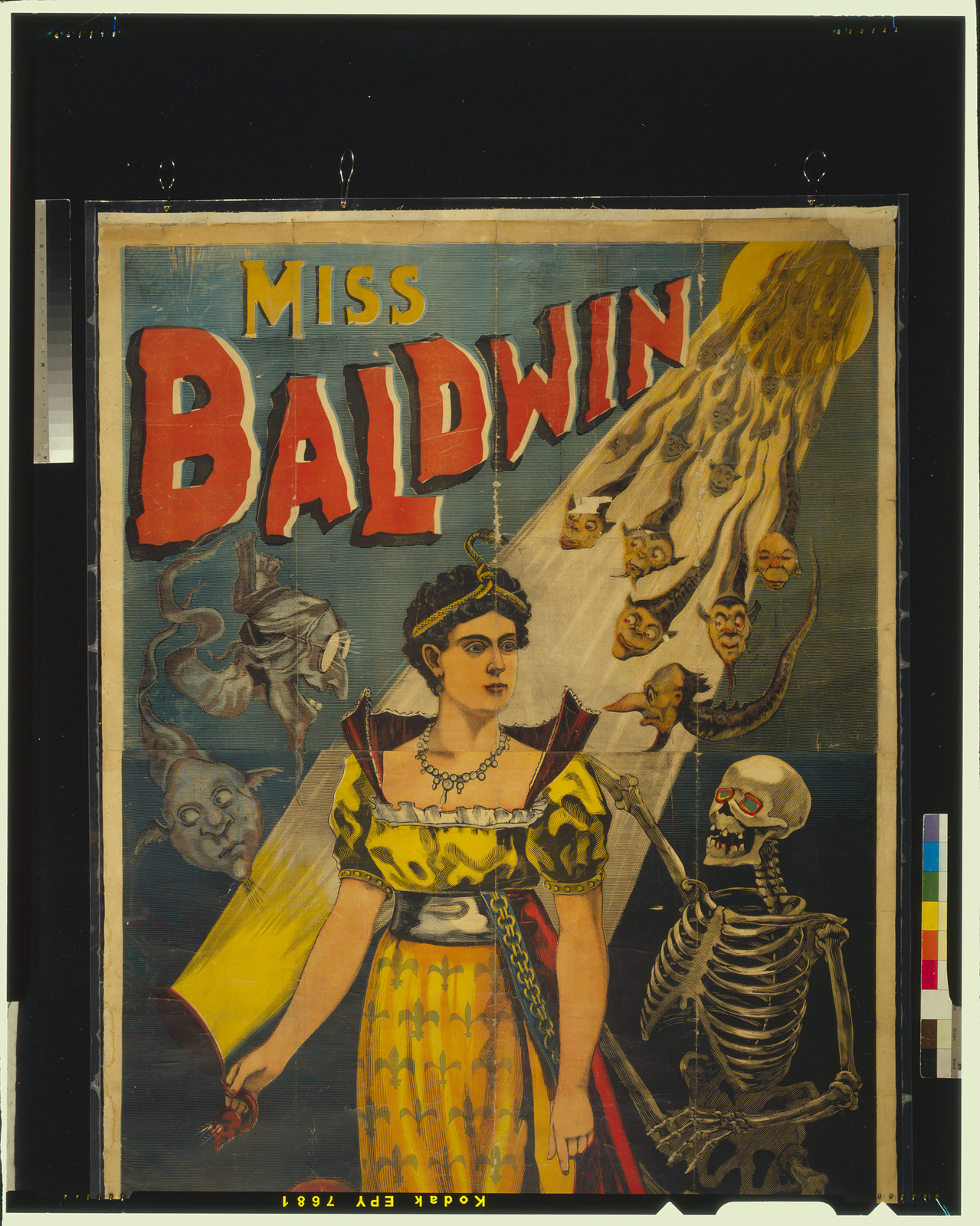 Miss Baldwin, a modern witch of Endor, Hartford : Calhoun Print., [ca. 1870] — vintage poster