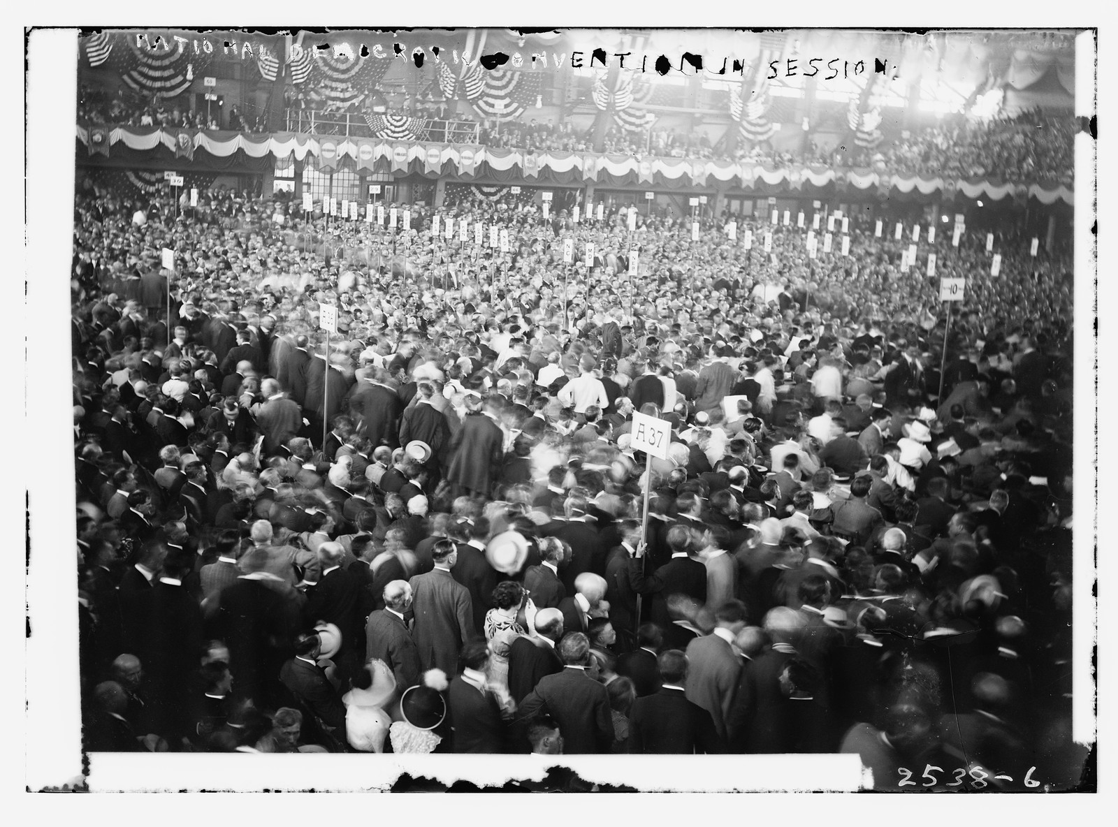 Nat'l Dem. Convention in session, n/a — historic photograph