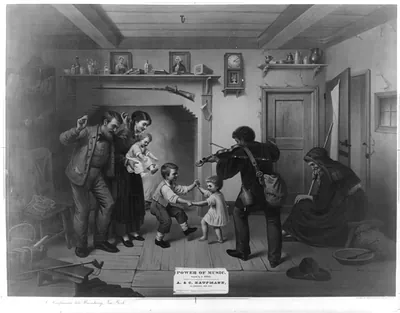 [Power of music] / chromo. of Duval & Hunter, Philadelphia ; Jas. F. Queen after A. Durcks.