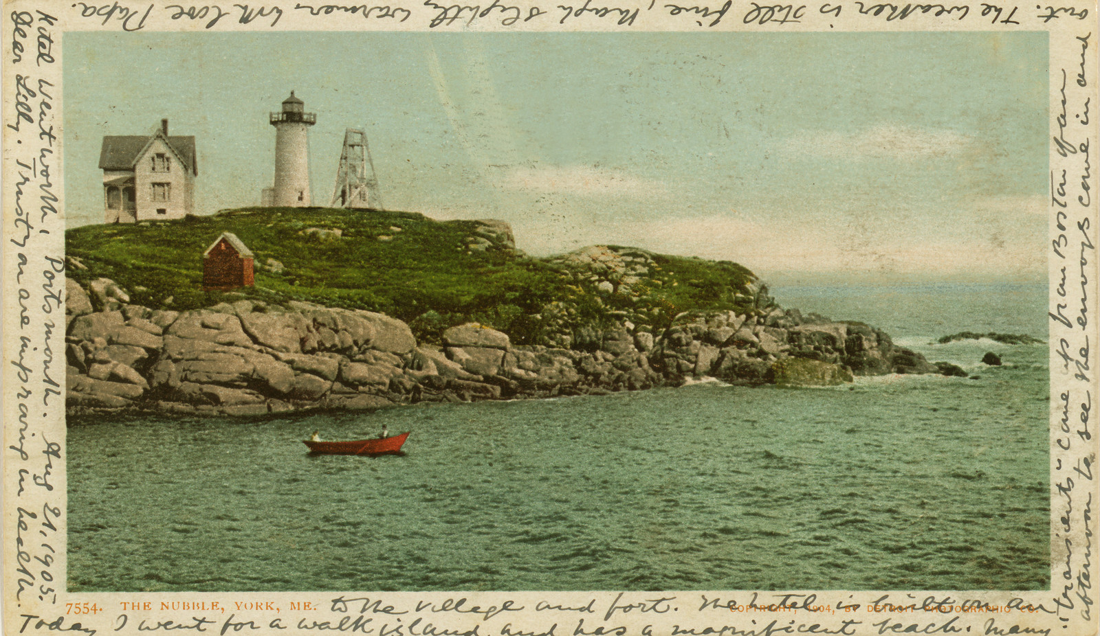 The Nubble, York, ME., 1905 — historic image