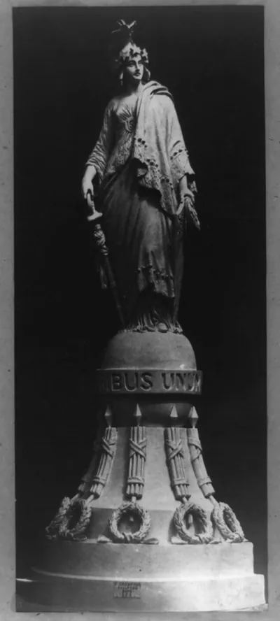 [Tholus, inscribed with E Pluribus Unum [by] T. Crawford Rome 1856"]"