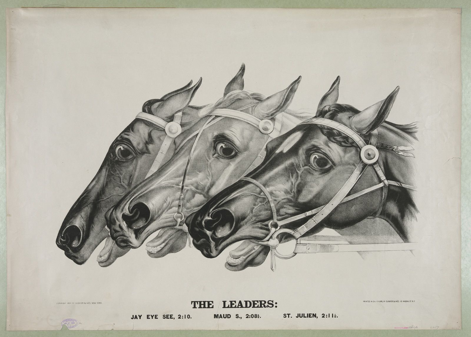 The Leaders: Jay Eye See, Maud S., St. Julien — historic image
