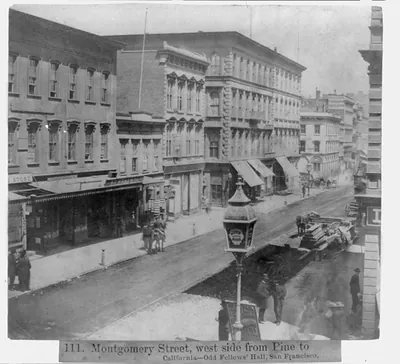 Montgomery Street, west side from Pine to Calif., Odd Fellows Hall, San Francisco