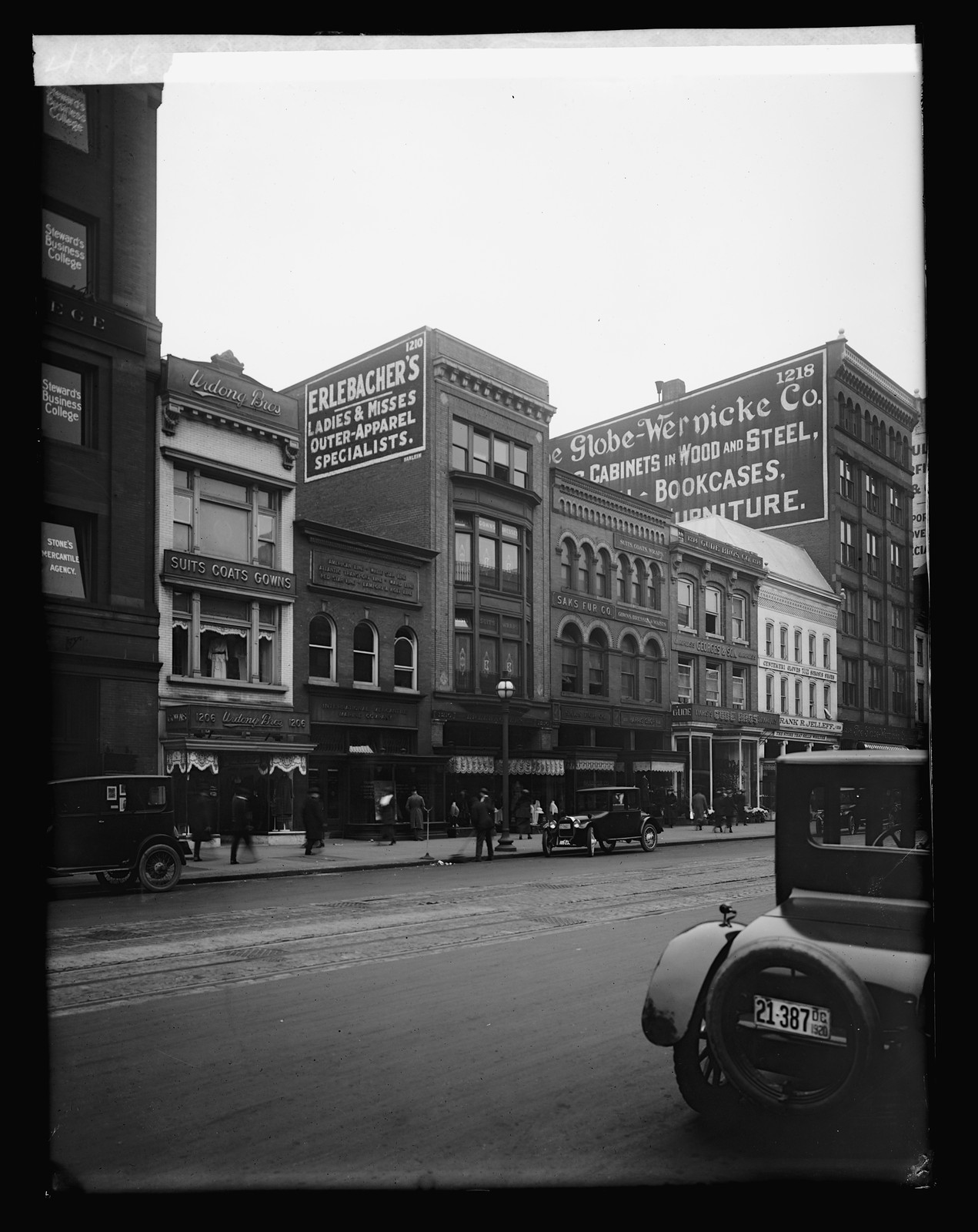 Erlebacher's exterior, [ca. 1920] — historic photograph