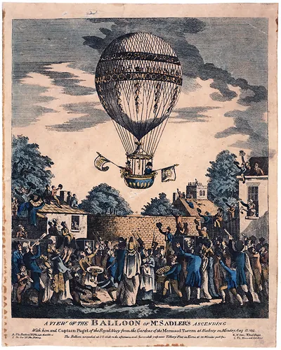 A View of the Balloon of Mr. Sadler's Ascending, 1811