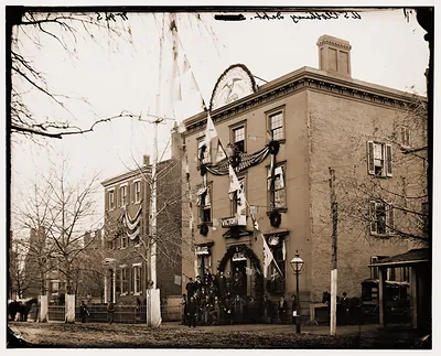 Washington District of Columbia. Building of the U.S. Clothing Department