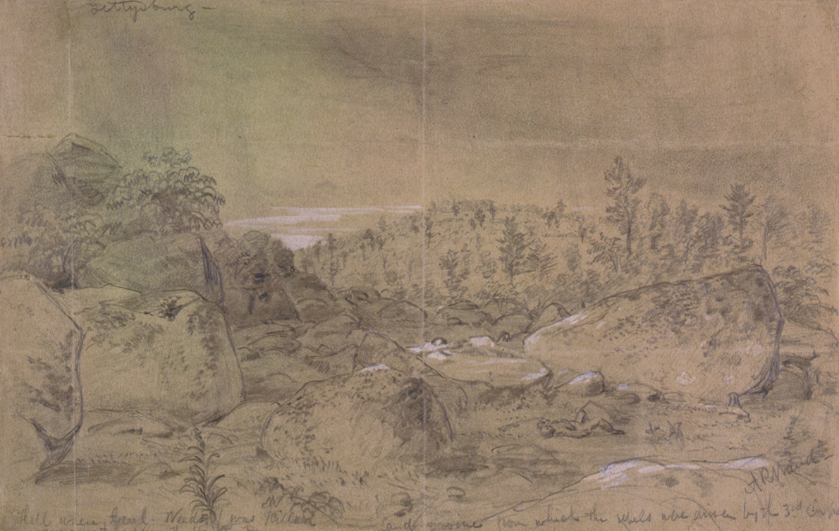 Gettysburg, [1863 July 1-3] — historic drawing
