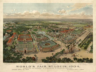Bird's-eye view of World's Fair, St. Louis, 1904