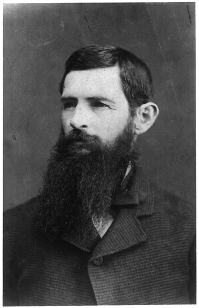 [George Henry Ragsdale, head-and-shoulders portrait, facing left]