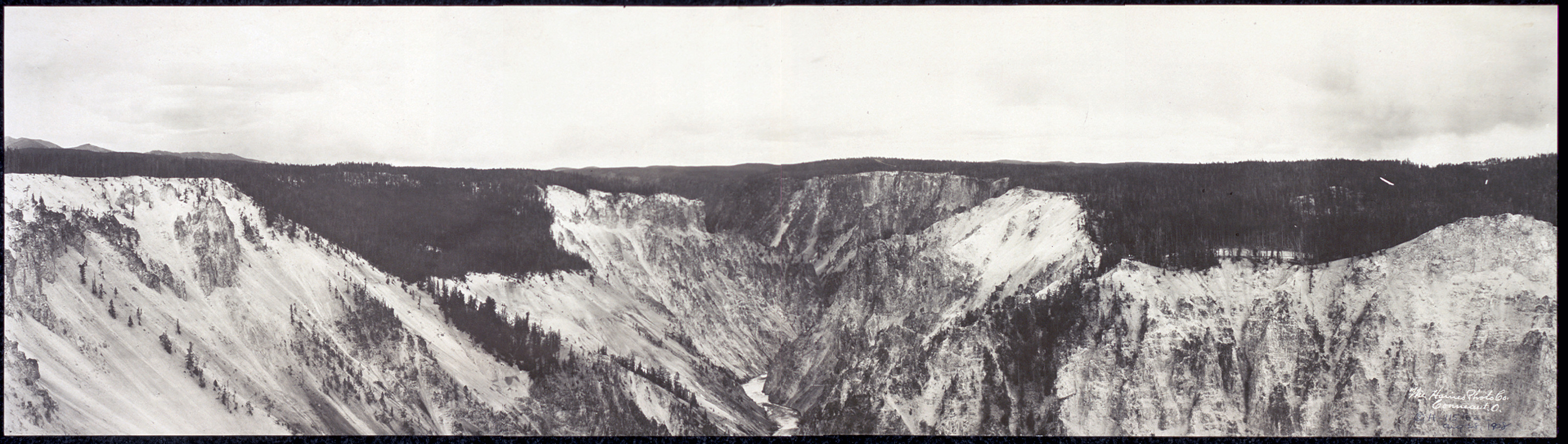 Grand Cañon of the Yellowstone, Wyoming, 1908, 1908 — historic image
