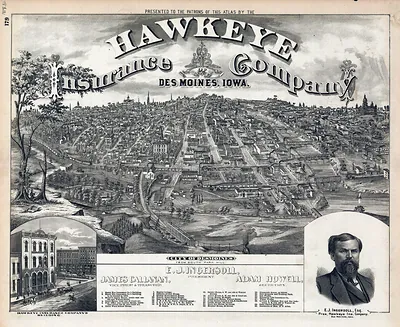 Des Moines, Iowa, 1875