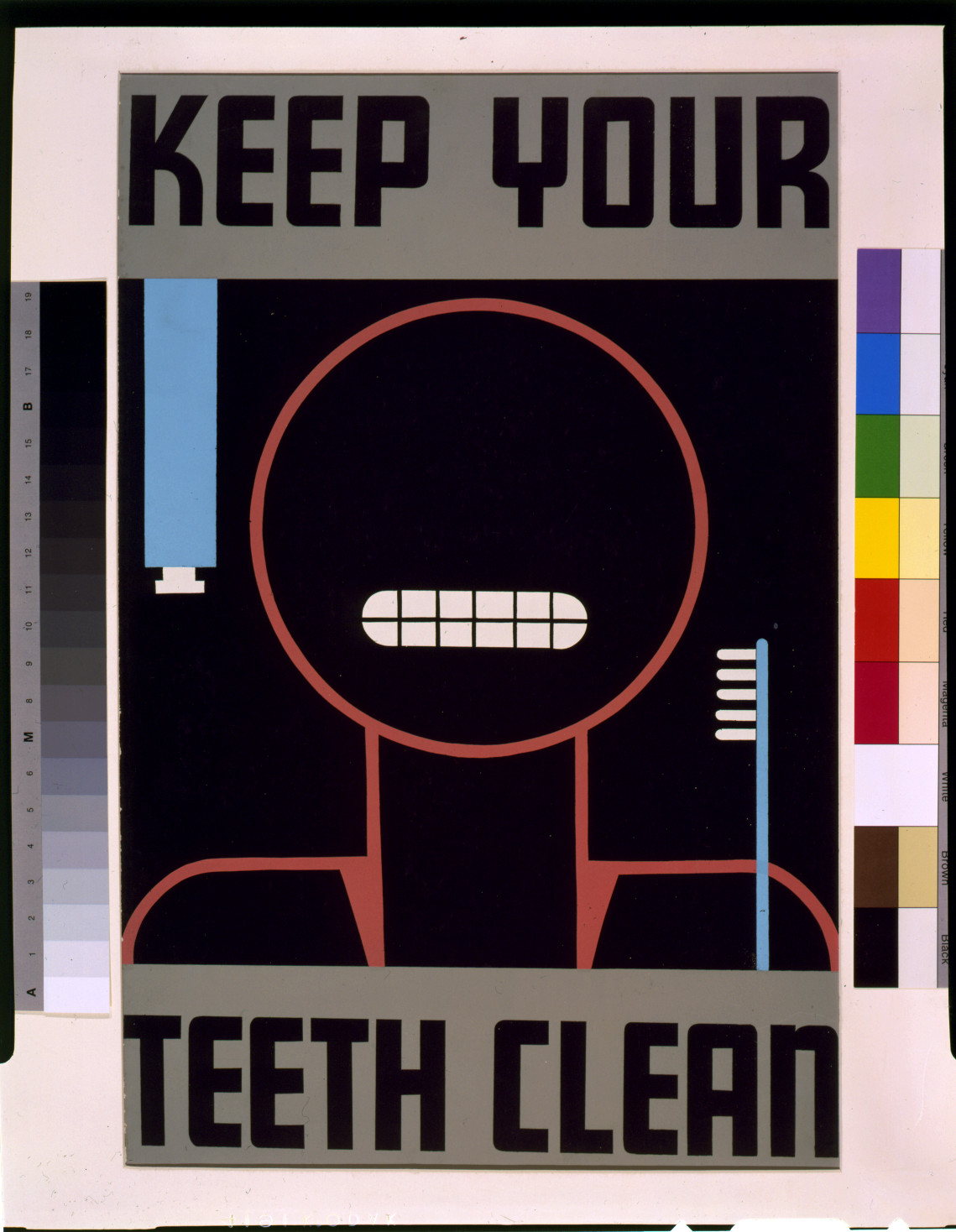 Keep your teeth clean, 1936 — vintage poster