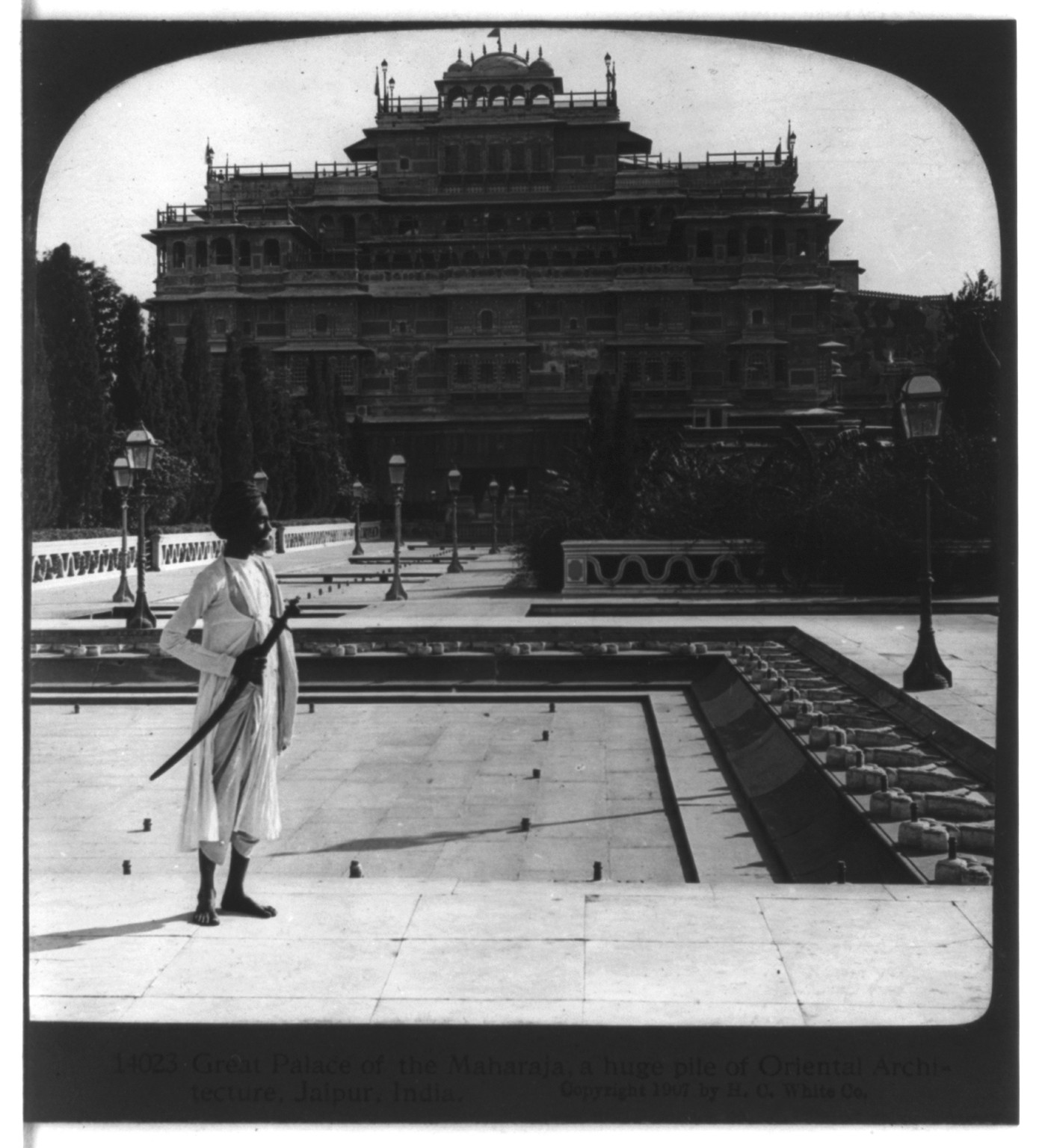 Great Palace Of the Maharaja, Jaipur, India, c1907. — historic photograph