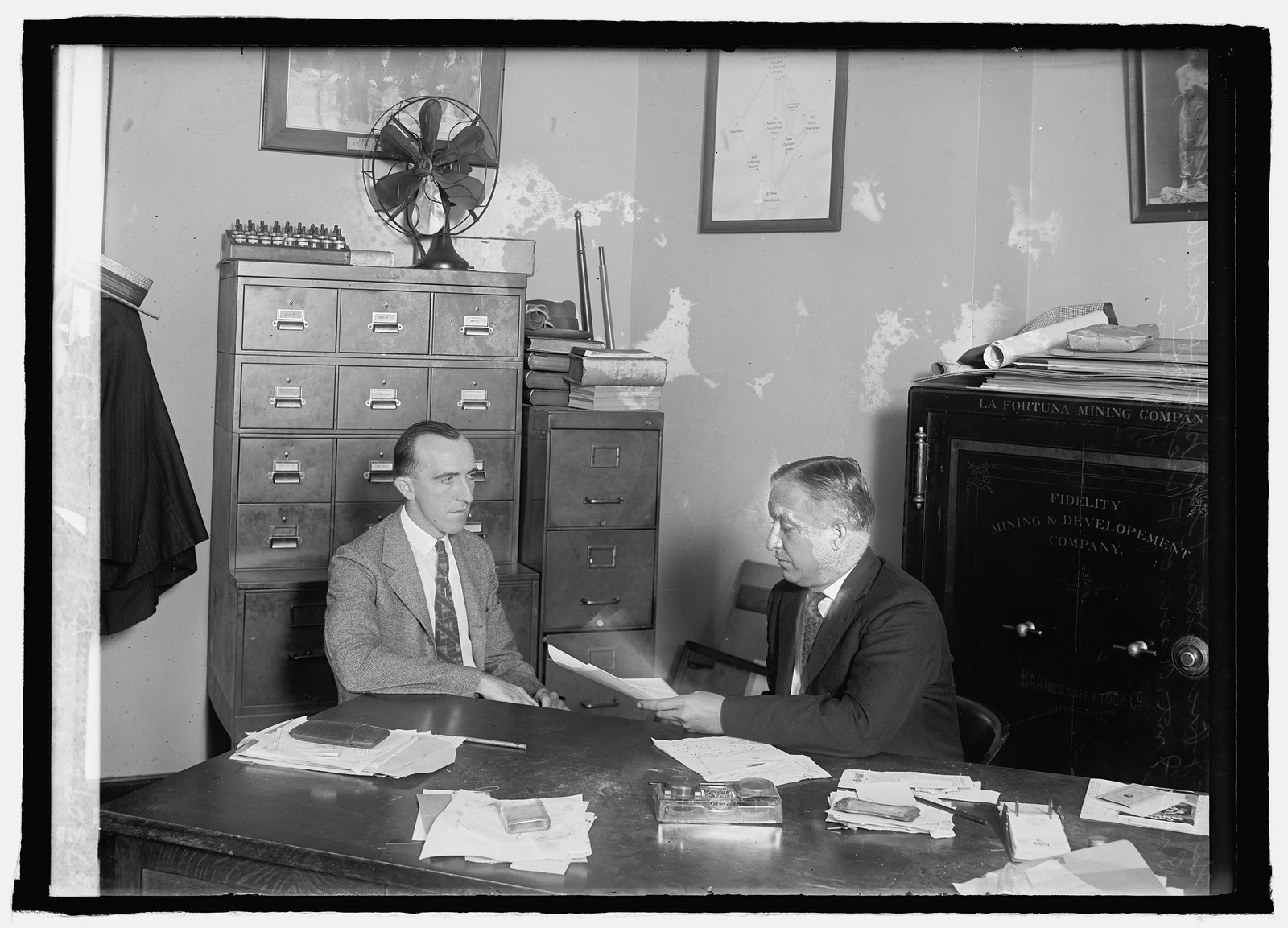 George J. Richardson & Fred W. Baer, Int. Assn. of Firefighters, [1925] — historic photograph