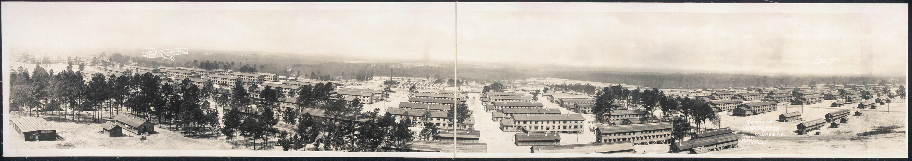 Section of Camp Jackson, Columbia, South Carolina, 1918, 1918 — historic image