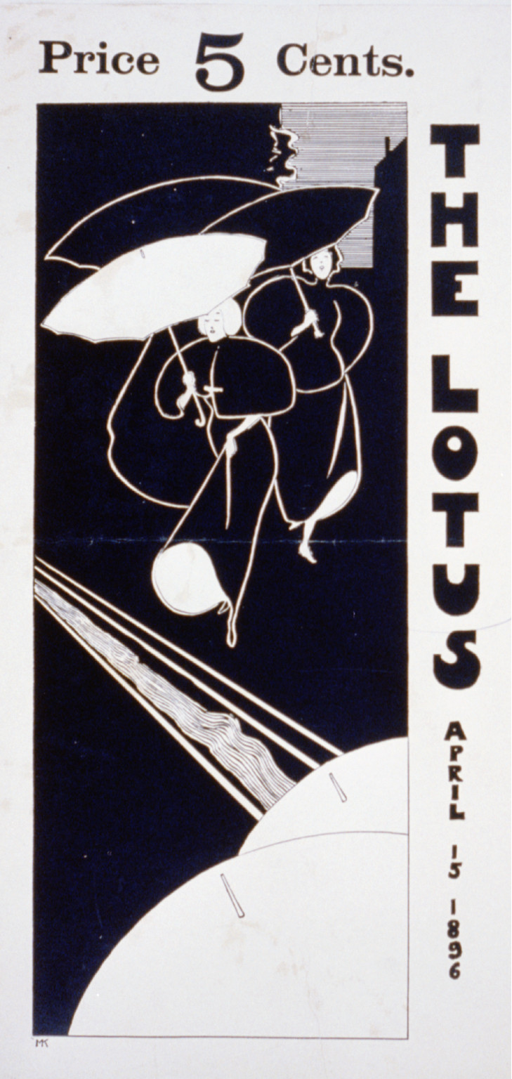 The Lotus, April 15, 1896 : Price 5 cents / MK, 1896 — vintage poster