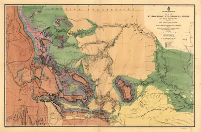 Map of the Yellowstone and Missouri Rivers and their Tributaries