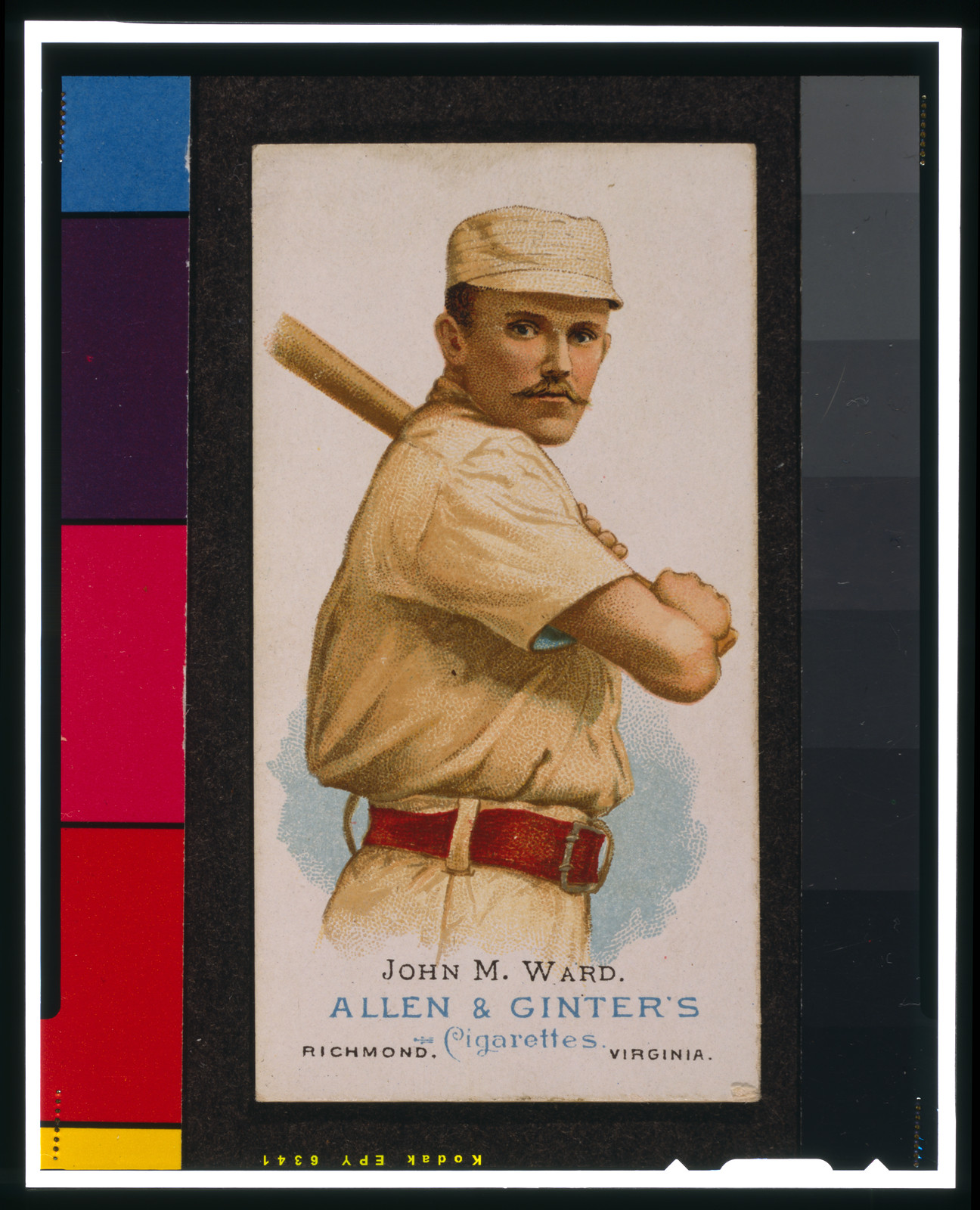 John M. Ward baseball card, Allen & Ginter's cigarettes — historic image