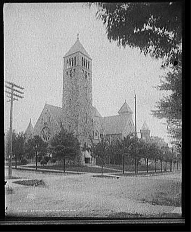Catholic church, Ann Arbor, Mich., c1908. — historic photograph