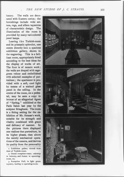 The New [photographic] Studio of J.C. Strauss